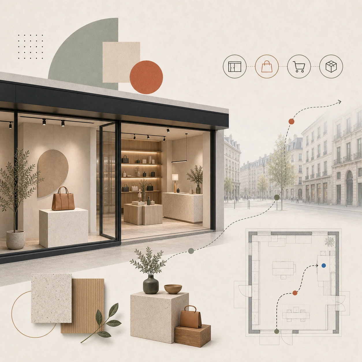 Butiksinredning i en digital tid: hur du designar en fysisk butik som vinner
