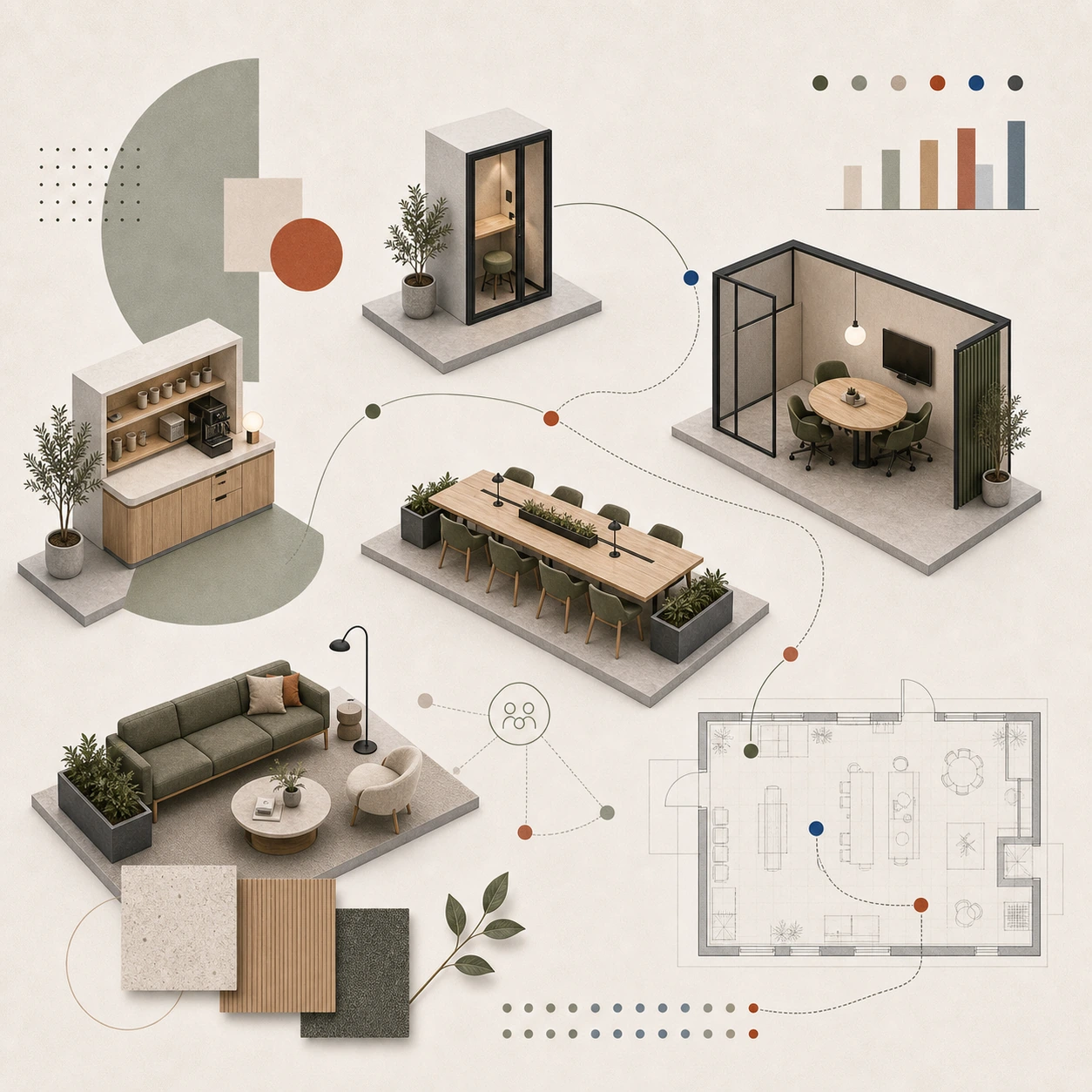 Coworking-design: vad som skiljer ett levande kontor från ett tomt
