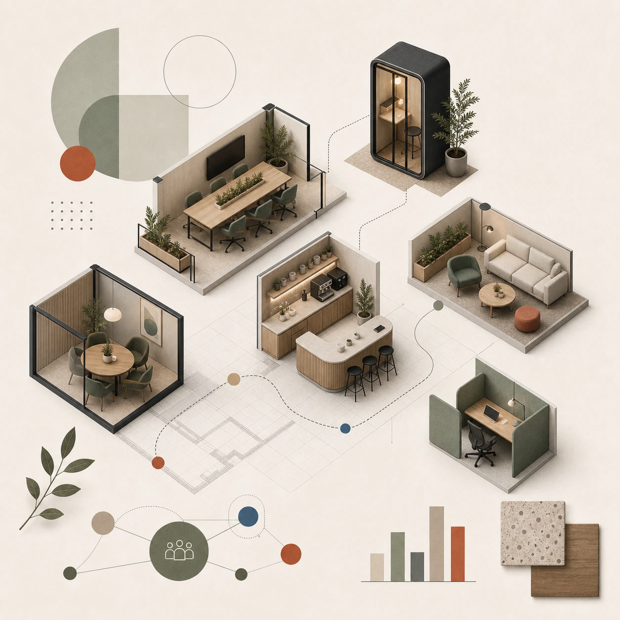 Coworking design i Stockholm: flexibla kontor, community och lönsam yta