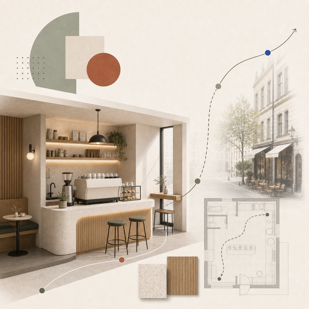 Kafédesign i Stockholm: specialty coffee, flöde och varför små lokaler måste sälja smart