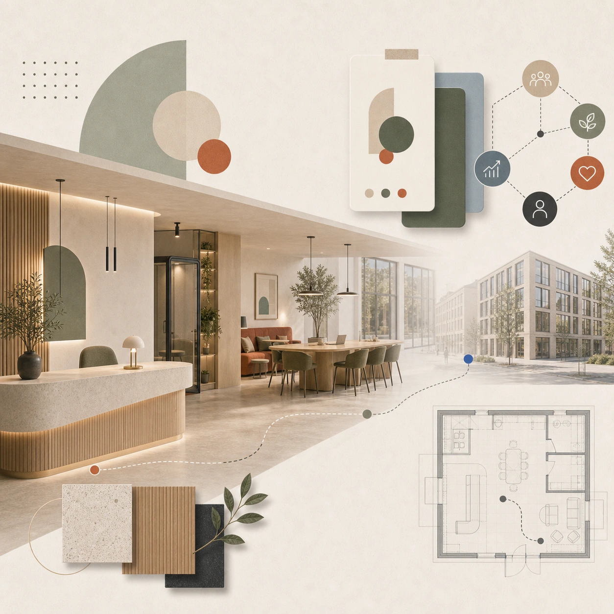 Kontorsdesign och employer branding: vad din lokal kommunicerar när du inte är i rummet