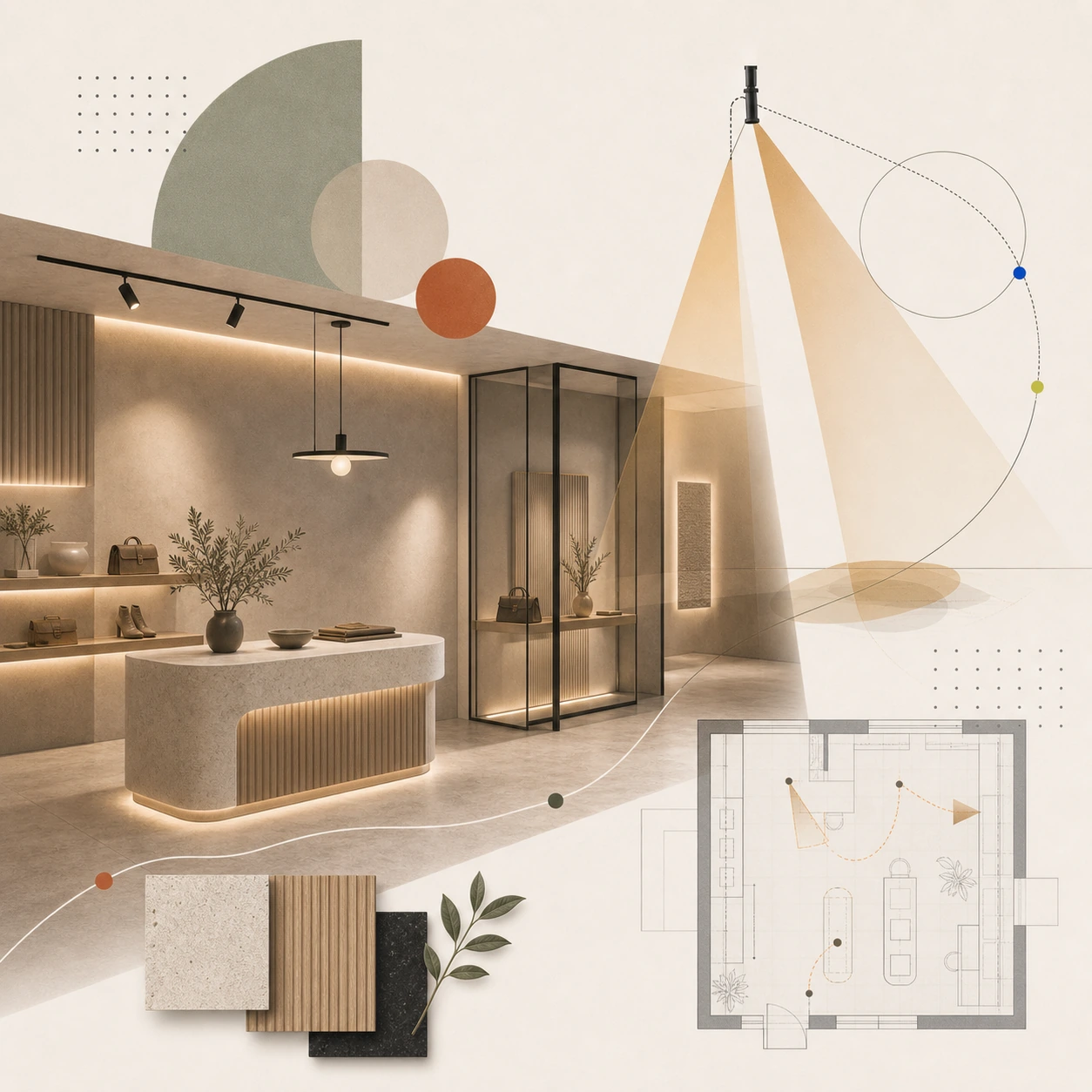 Ljussättning i kommersiella lokaler: det billigaste och mest effektiva designverktyget du har