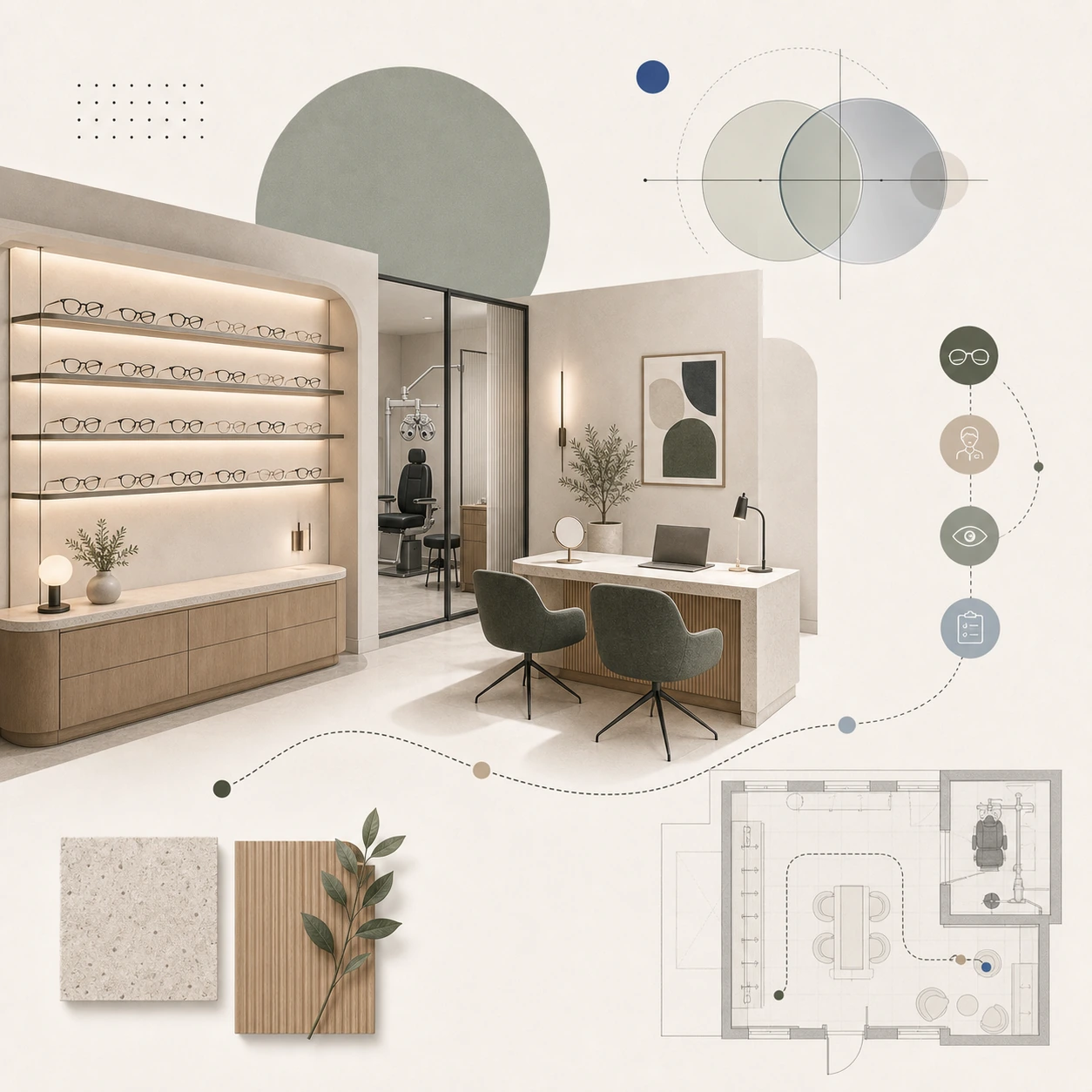 Optikerbutik i Stockholm: butiksdesign för förtroende, produktvärde och kundresa