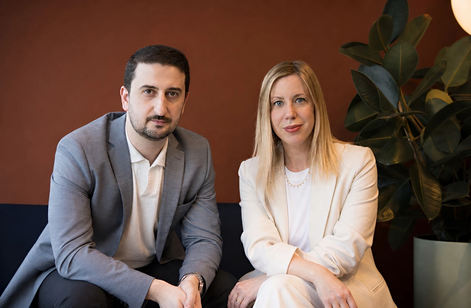Dolores Herrero González och Dimitris Agoras, grundare av EOLOS DESIGN LAB