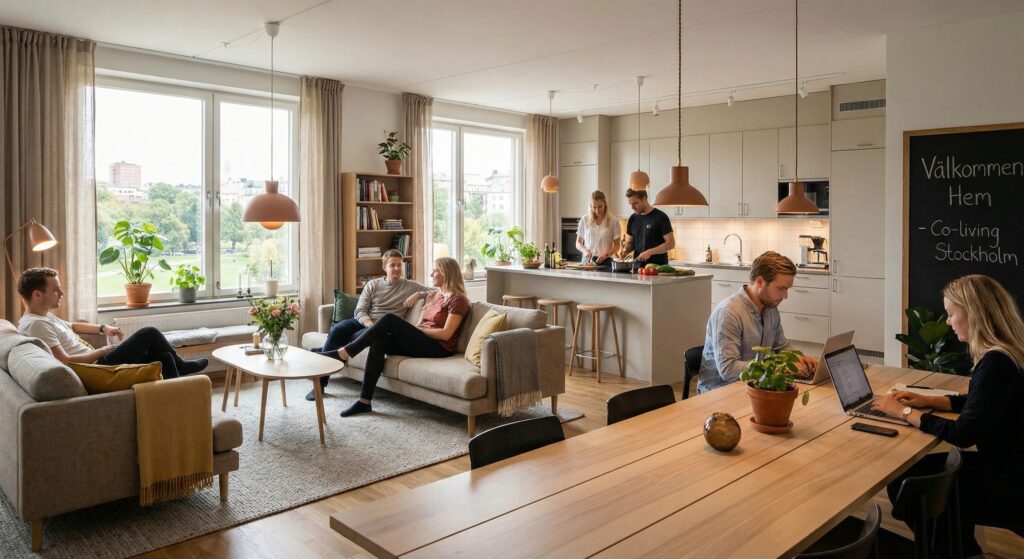 Co-living design Sweden – modern collective housing with architecture and community