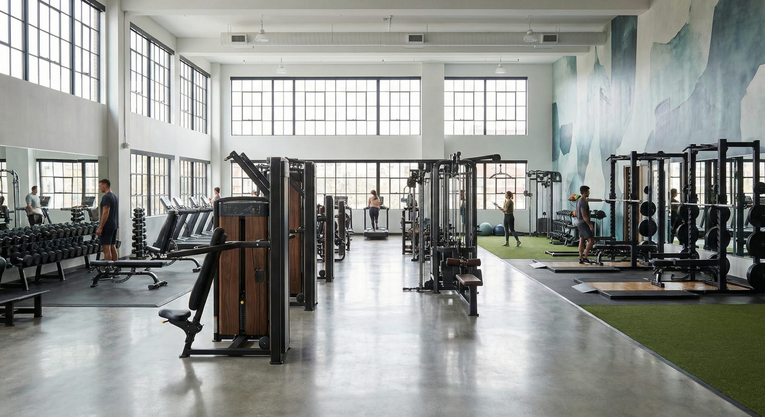 Gyminredning och träningsanläggningar – design som motiverar och säljer medlemskap