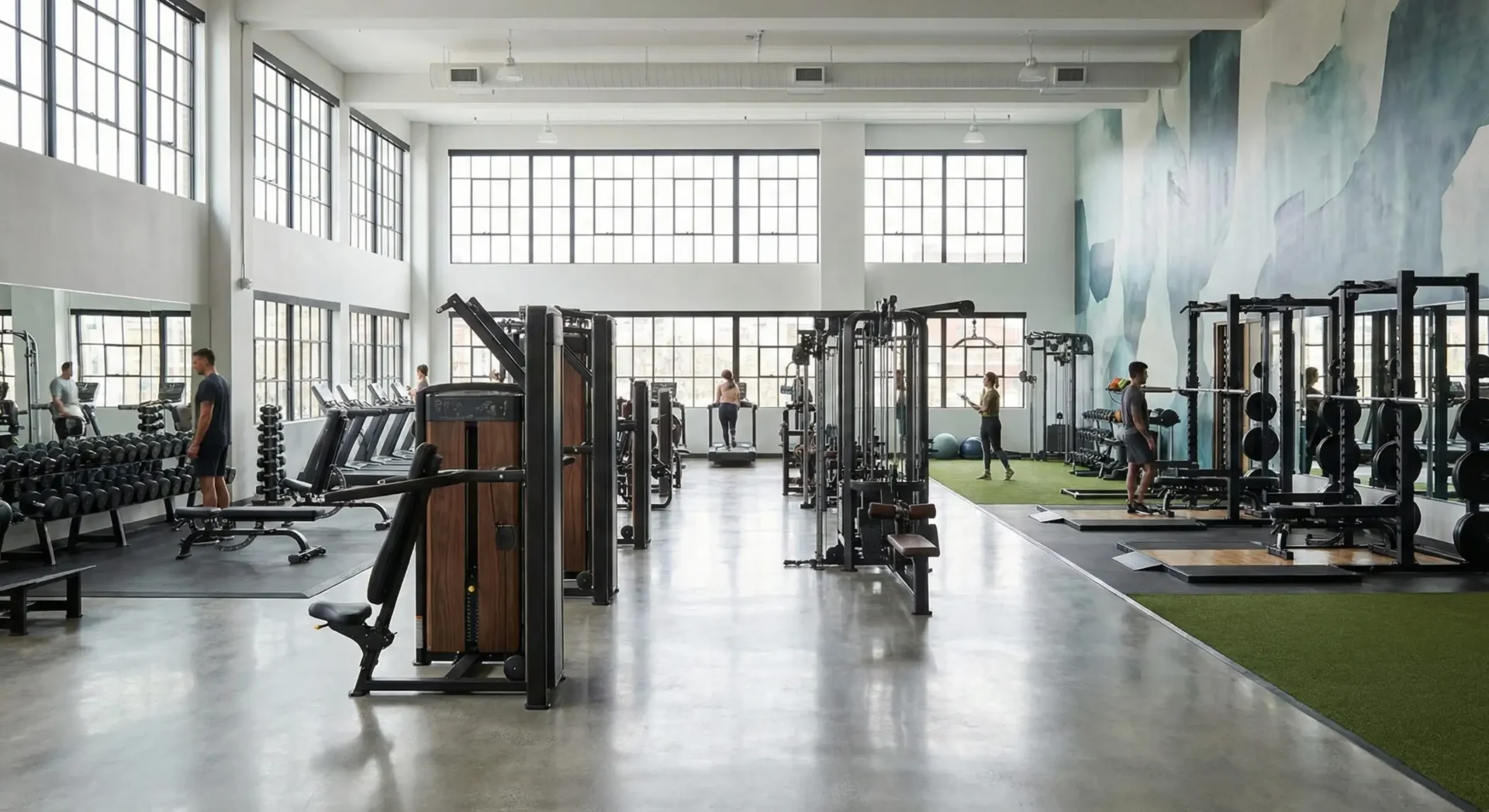 Gyminredning och träningsanläggningar – design som säljer medlemskap