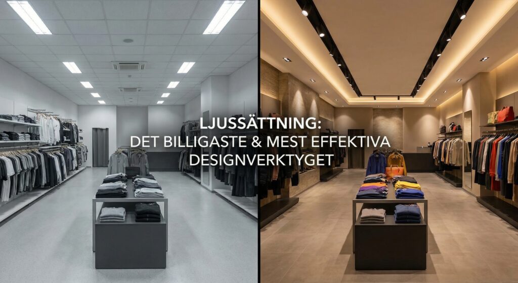 Lighting in commercial premises – lighting design Stockholm