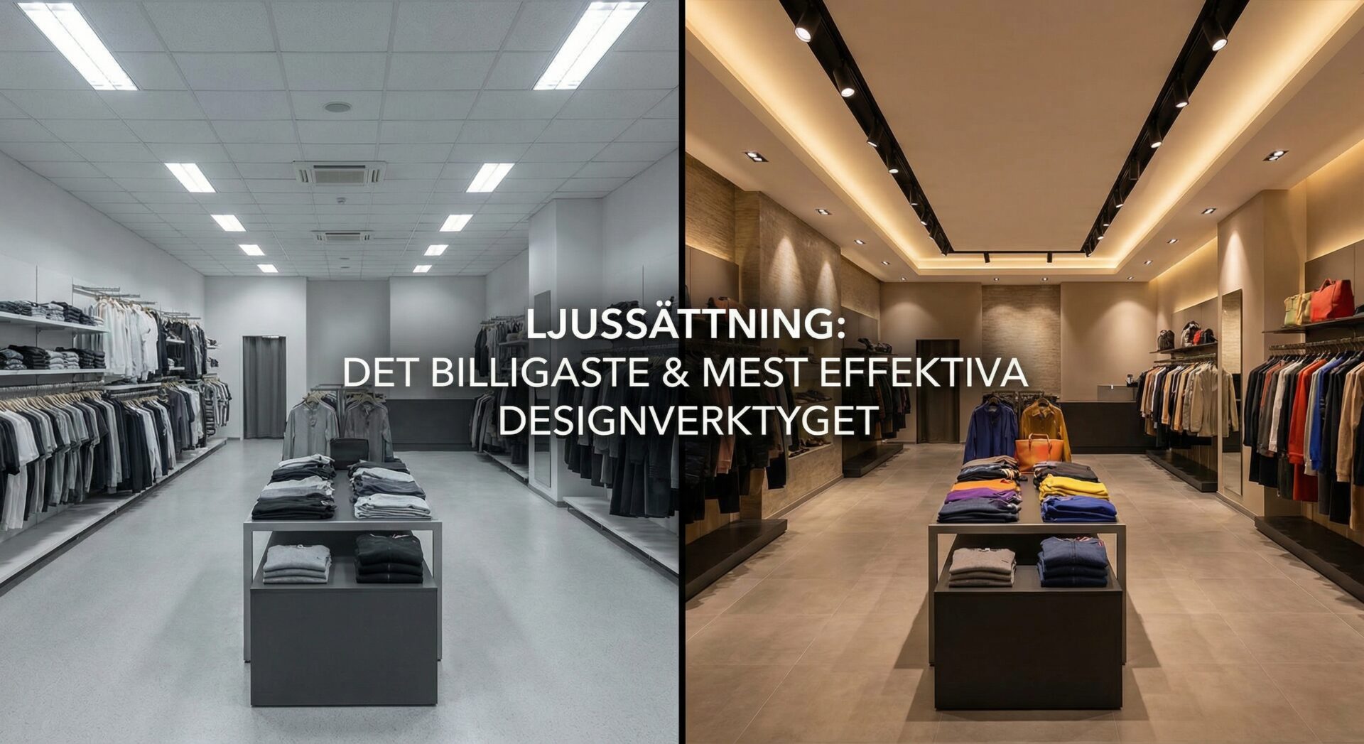 Ljussättning i kommersiella lokaler – belysningsdesign Stockholm