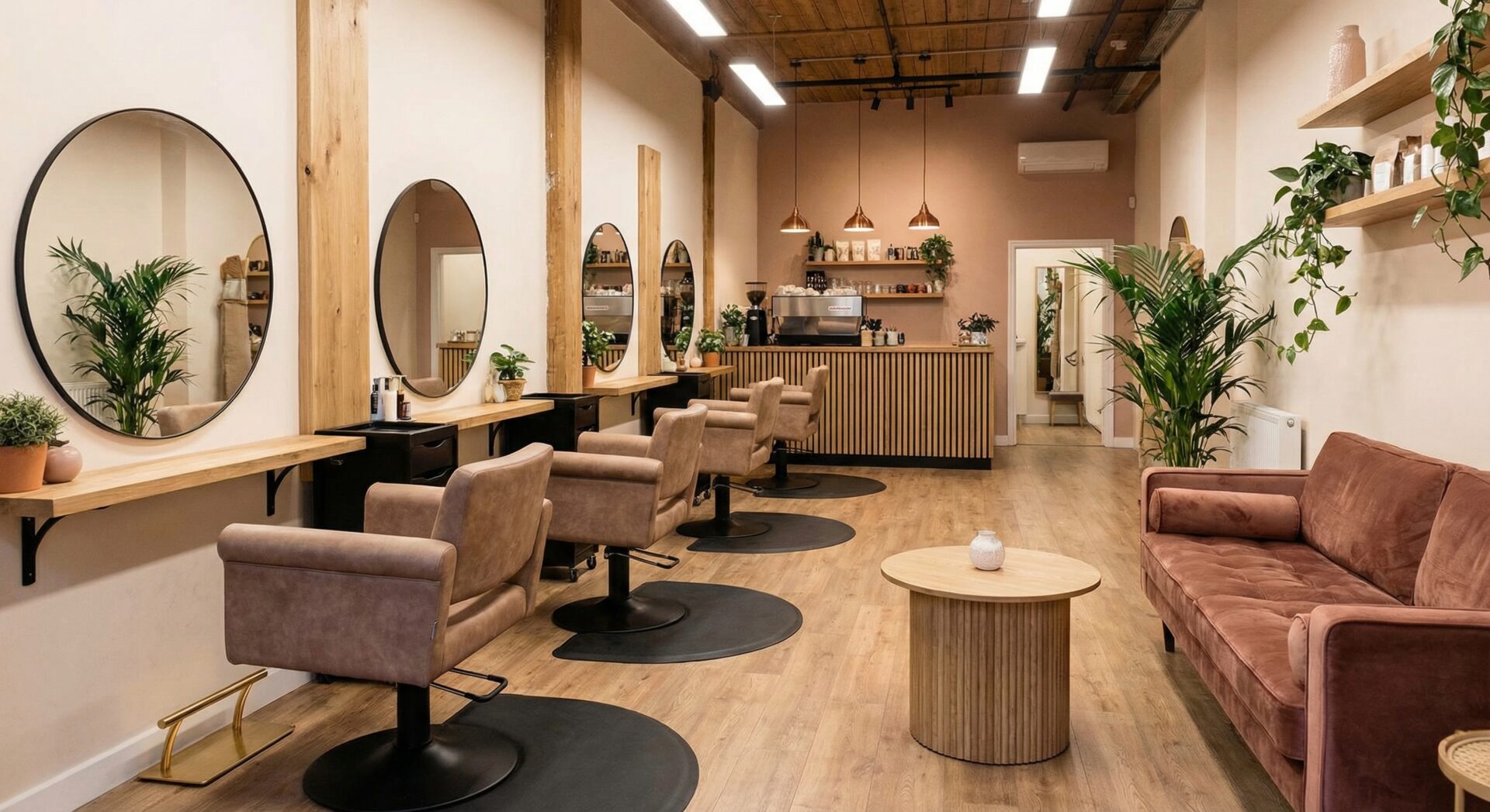 Salonginredning för frisörer och skönhetssalonger – design som bygger lojalitet